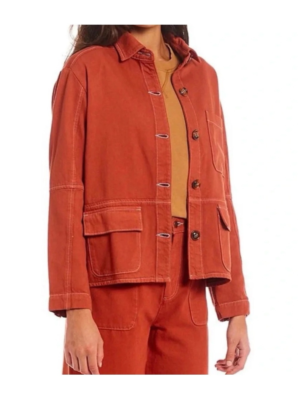 Roller Rabbit Rust Orange Utility Jacket